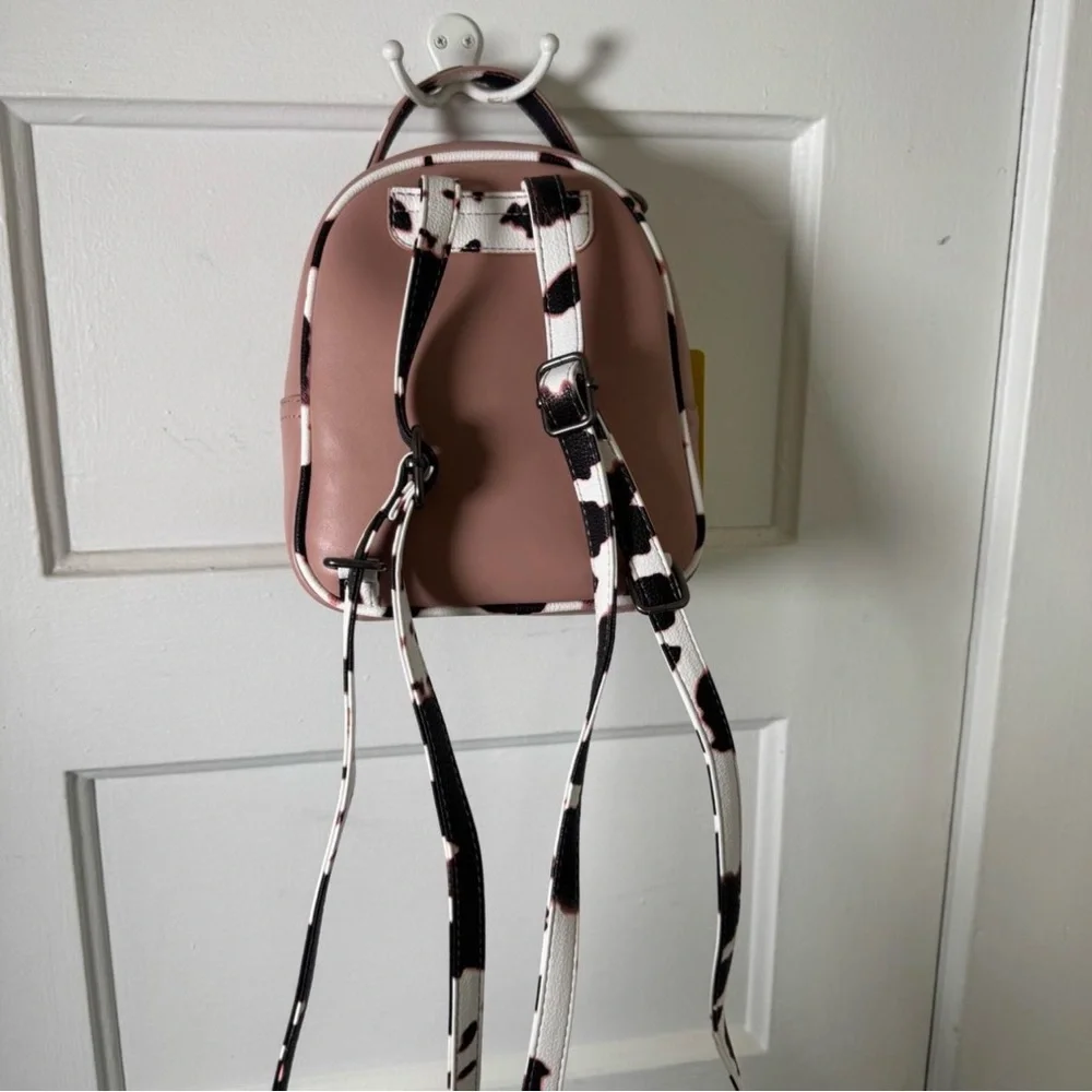 Mini Leather Backpack - Dusty Rose - Picture 2 of 3